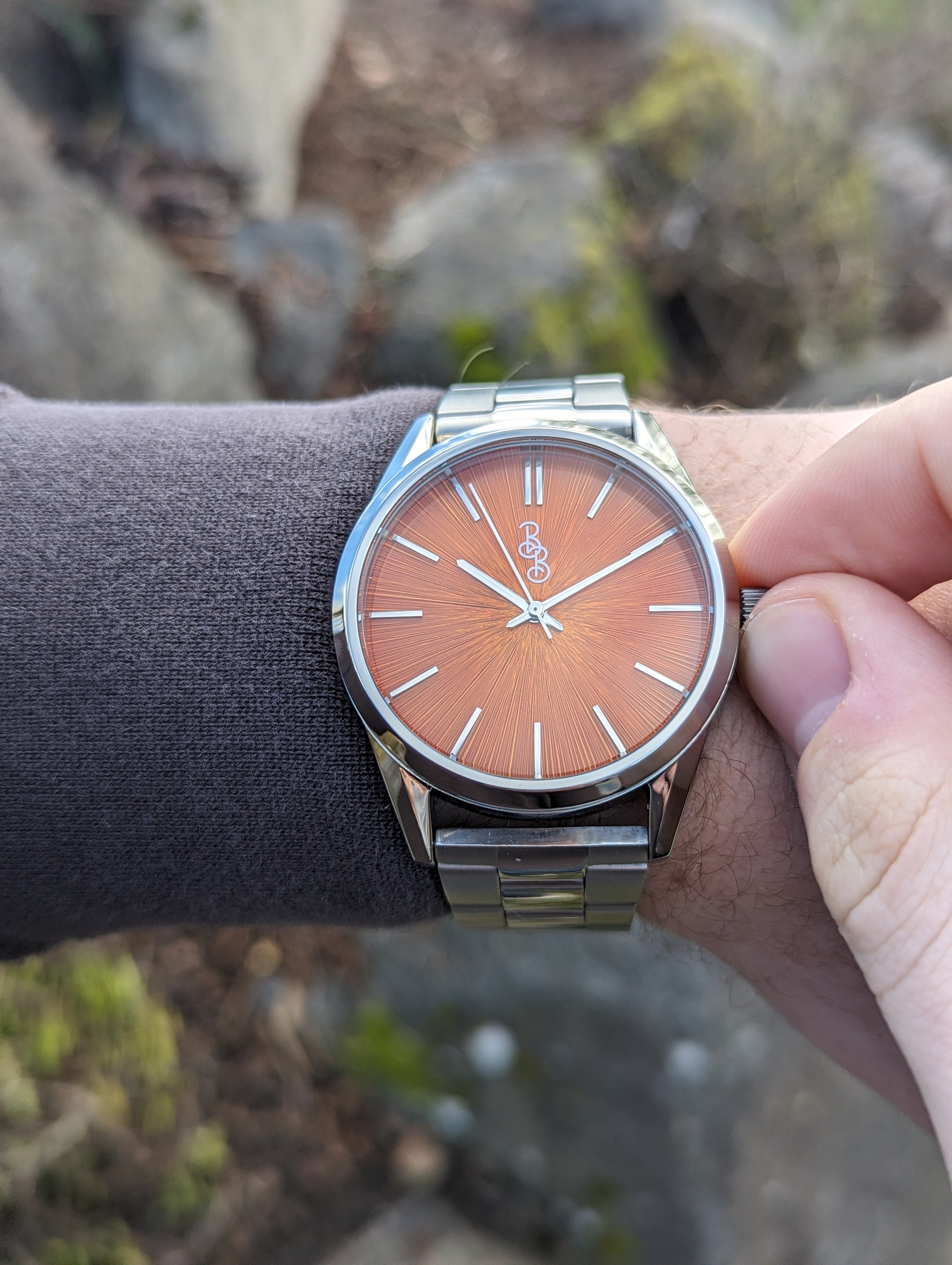 Orange Sunburst Watch